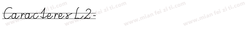 Caracteres L2字体转换